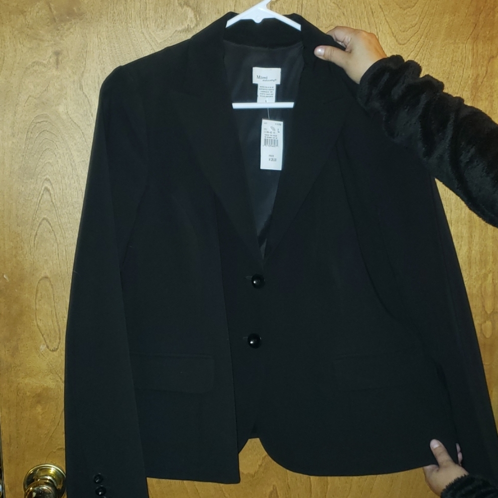 maternity black blazer